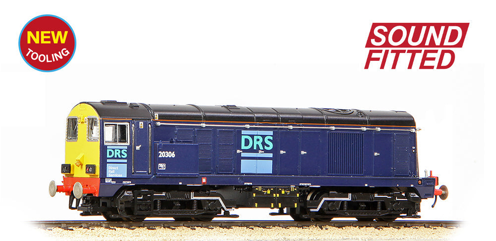 372-700SF Class 20/3 20306 DRS Blue Diesel Locomotive - DCC Sound