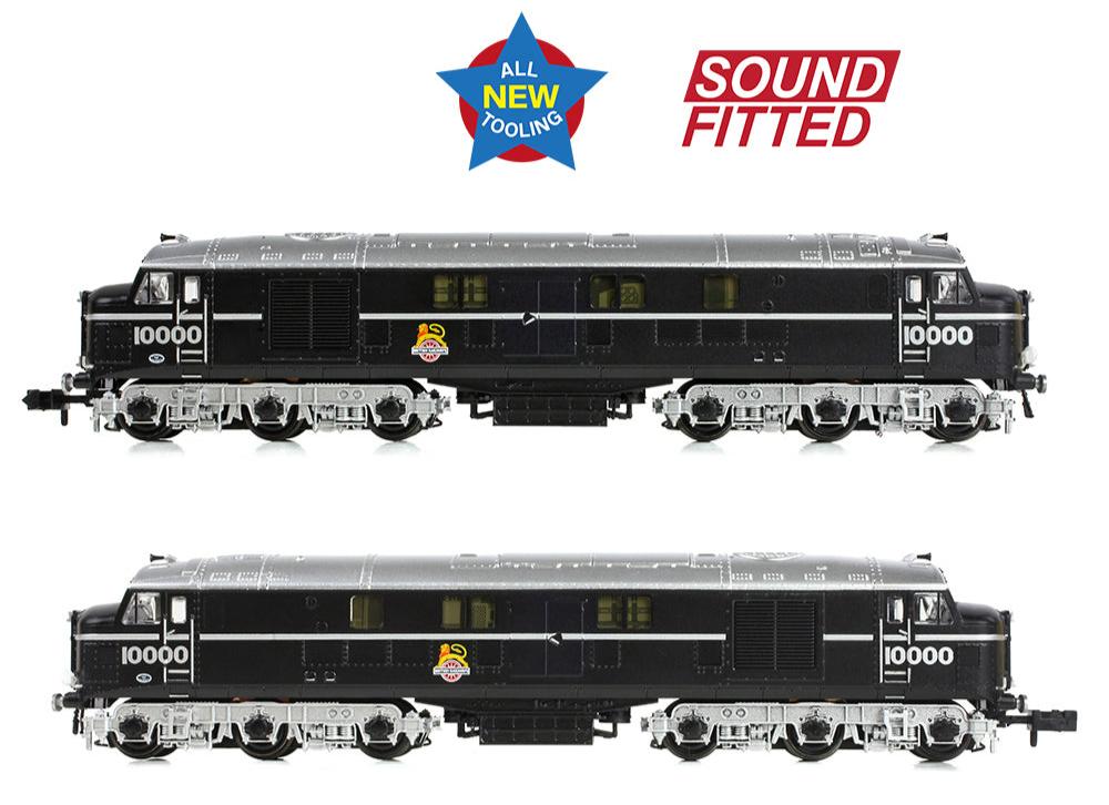 LMS 10000 BR Black (Early Emblem) Diesel Locomotive - DCC Sound