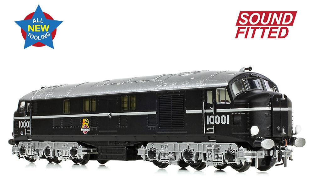 LMS 10001 BR Black (Early Emblem) Diesel Locomotive - DCC Sound