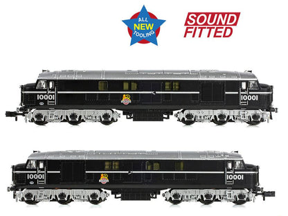 LMS 10001 BR Black (Early Emblem) Diesel Locomotive - DCC Sound