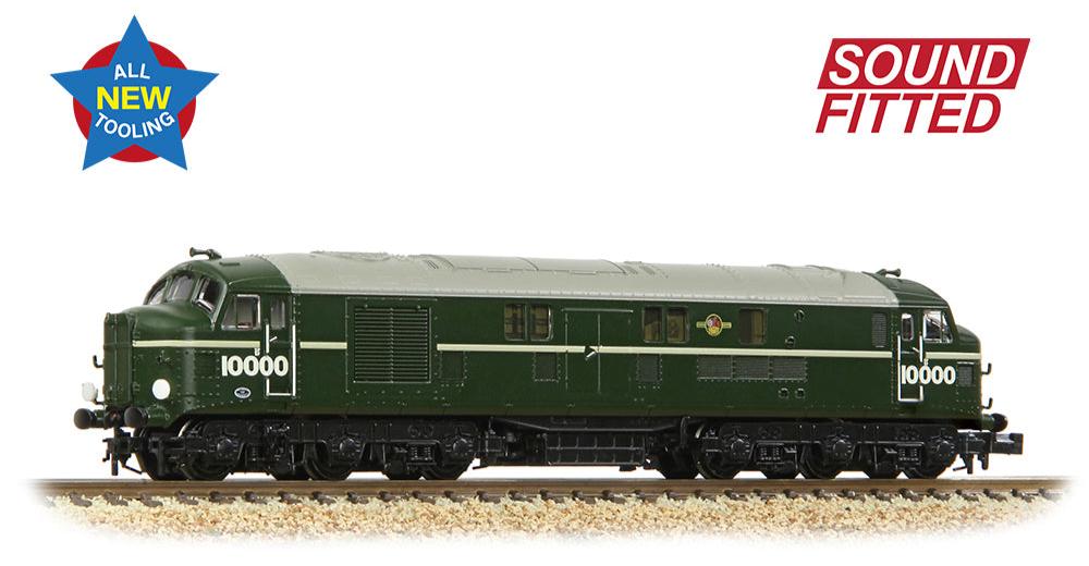 LMS 10000 BR Green (Late Crest) Diesel Locomotive - DCC Sound