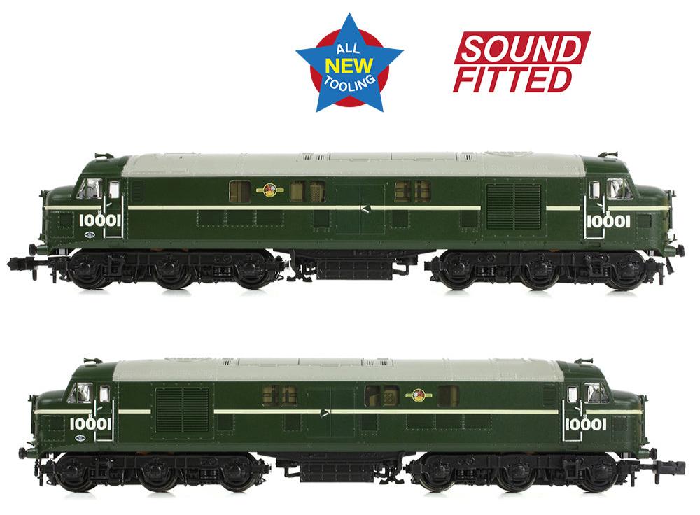 LMS 10001 BR Green (Late Crest) Diesel Locomotive - DCC Sound