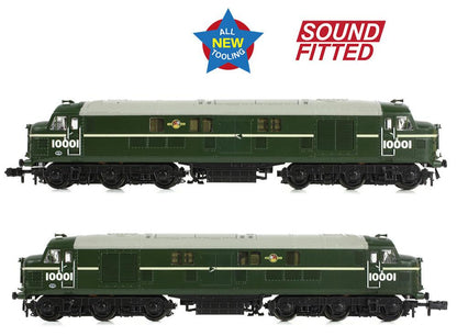 LMS 10001 BR Green (Late Crest) Diesel Locomotive - DCC Sound