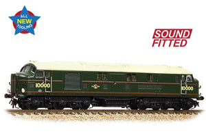LMS 10000 BR Lined Green (Late Crest) Diesel Locomotive - DCC Sound