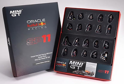 MGTS0008 Red Bull RB18 S.Perez 2022 Abu Dhabi GP Pit Crew Set Ltd Ed. (Inc.Car)