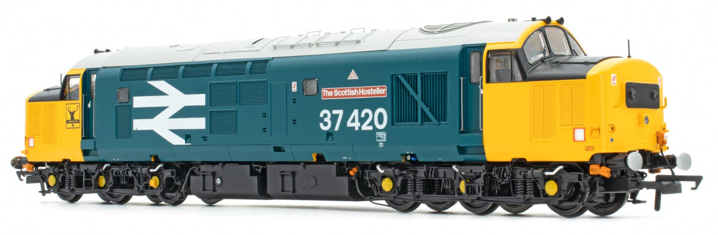 Class 37 The Scottish Hosteller Large Logo (with Highland ‘Stag’) 37420 Diesel Locomotive - DCC Sound