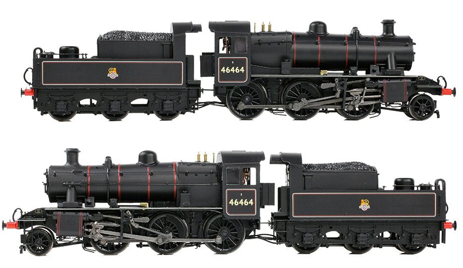 32-832 LMS Ivatt 2MT 46464 BR Lined Black (Early Emblem) Steam Locomotive