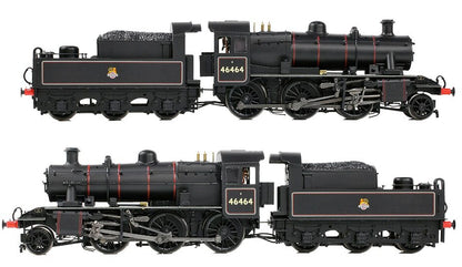 32-832 LMS Ivatt 2MT 46464 BR Lined Black (Early Emblem) Steam Locomotive