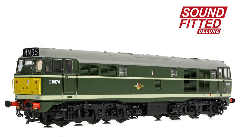 Class 30 D5574 BR Green (Small Yellow Panels) Diesel Locomotive - DCC Sound Deluxe