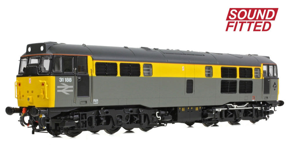 Class 31/1 Refurbished 31188 BR Engineers Grey & Yellow Diesel Locomotive - DCC Sound