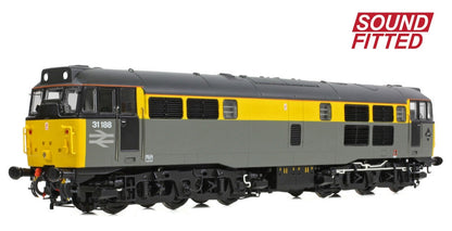 Class 31/1 Refurbished 31188 BR Engineers Grey & Yellow Diesel Locomotive - DCC Sound