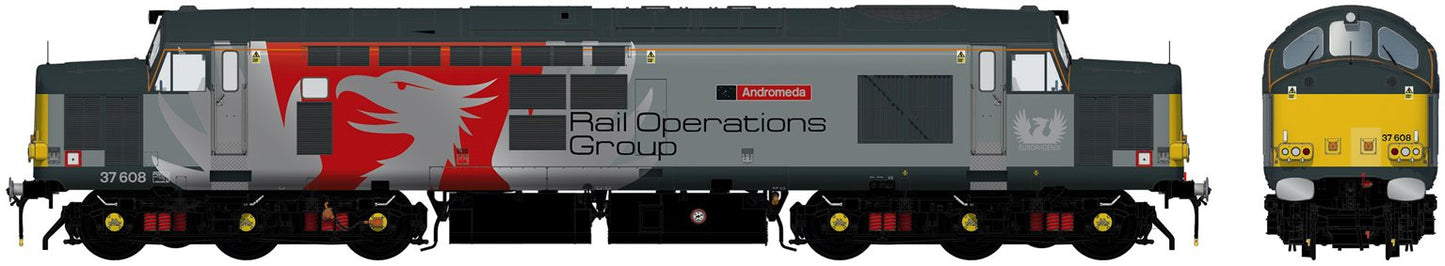 Class 37/6 37608 'Andromeda' Europhoenix Diesel Locomotive