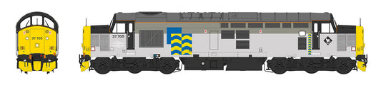 Class 37/7 BR Railfreight Petroleum Sector Grey 37705 Diesel Locomotive
