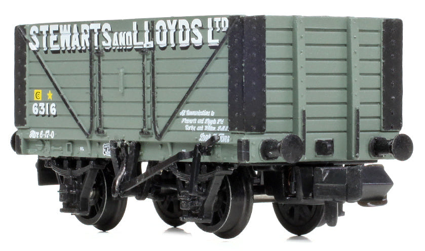 377-150C 8 Plank Wagon Fixed Ends 'Stewarts & Lloyds Ltd' Grey No.6316