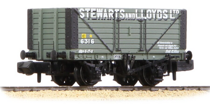 377-150C 8 Plank Wagon Fixed Ends 'Stewarts & Lloyds Ltd' Grey No.6316
