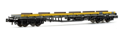 Pre-Owned 80 Tonne glw BDA Bogie Bolster Wagon Departmental Yellow with Load No.950064