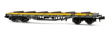 Pre-Owned 80 Tonne glw BDA Bogie Bolster Wagon Departmental Yellow with Load No.950064