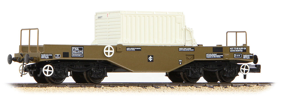 BR FNA Nuclear Flask Wagon with Flat Floor with Flask No.550021