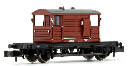 Pre-Owned BR Bauxite (Early) SR 25T 'Pill Box' Brake Van No.55585