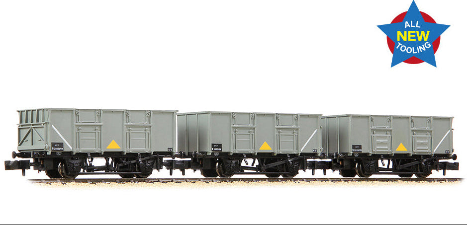 378-055 BR 24.5T Mineral 3-Wagon Pack BR Grey
