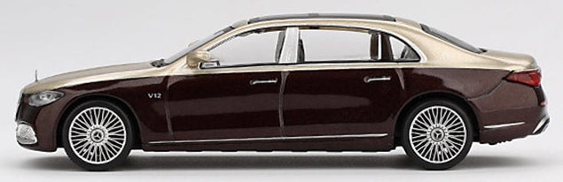 MGT00962-R Mercedes-Maybach S680 Gold/Dark Red Metallic (RHD)