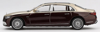 MGT00962-R Mercedes-Maybach S680 Gold/Dark Red Metallic (RHD)