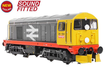 371-039ASF Class 20/0 Disc Headcode 20104 BR Railfreight (Red Stripe) Diesel Locomotive - DCC Sound