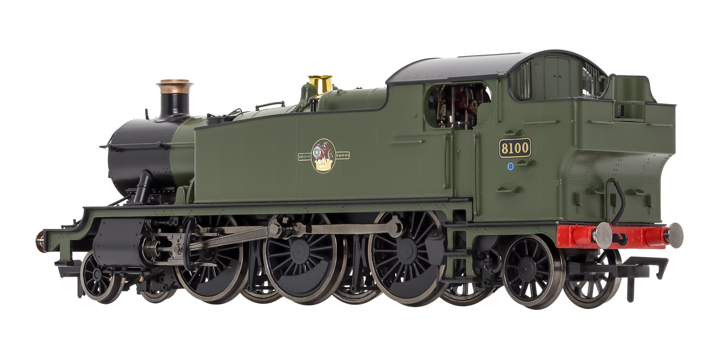 Large Prairie 8100 BR Green Late Crest Steam Locomotive