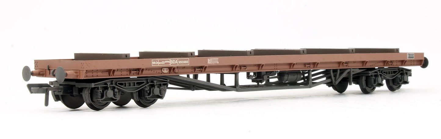 Pre-Owned 38-154 BR BDA Bogie Bolster BR Bauxite (TOPS) 950293 - Weathered