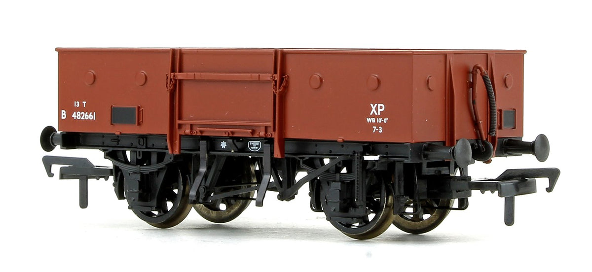 Pre-Owned LNER 13T Steel Open Wagon (Chain Pockets) BR Bauxite (Early) No.482661