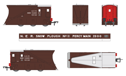 NER Snowplough 11 NER Indian Red