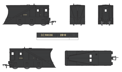 Pair of 2 NER Snowploughs DE900565 & DE900566 BR Departmental Black