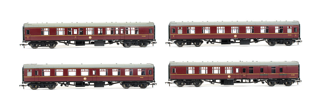 Pre-Owned Set Of 4 BR Maroon MK1 Coaches - Exclusive Edition