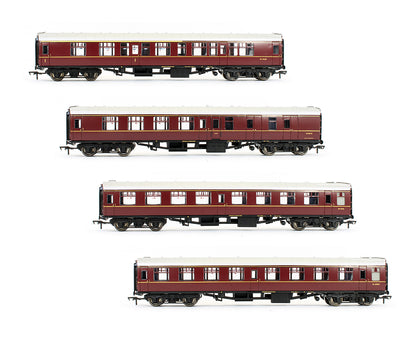Pre-Owned 39-000W Set Of 4 BR Maroon MK1 Passenger Coaches (Exclusive Edition)