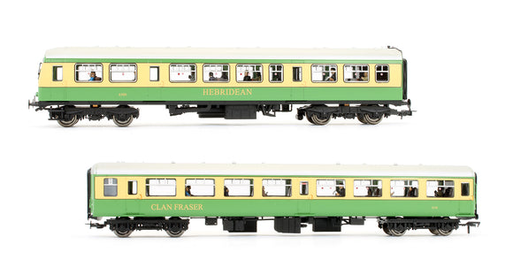 Pre-Owned BR MK2A TSO & Class 101 DTCL 'Highlander' Coach Pack (with fitted passengers)
