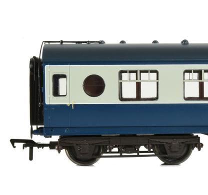 Pre-Owned 39-462 LMS 57ft 'Porthole' Brake Second Corridor BR Blue & Grey No. M27001M