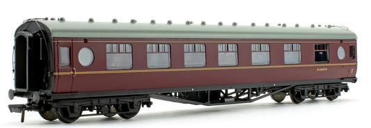 Pre-Owned LMS 60 ft Porthole Corridor Composite BR Maroon Coach M24639M