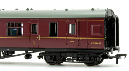 Pre-Owned LMS 60 ft Porthole Corridor Brake 1st BR Maroon Coach M5066M