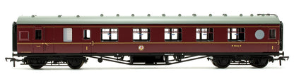 Pre-Owned LMS 60 ft Porthole Corridor Brake 1st BR Maroon Coach M5066M