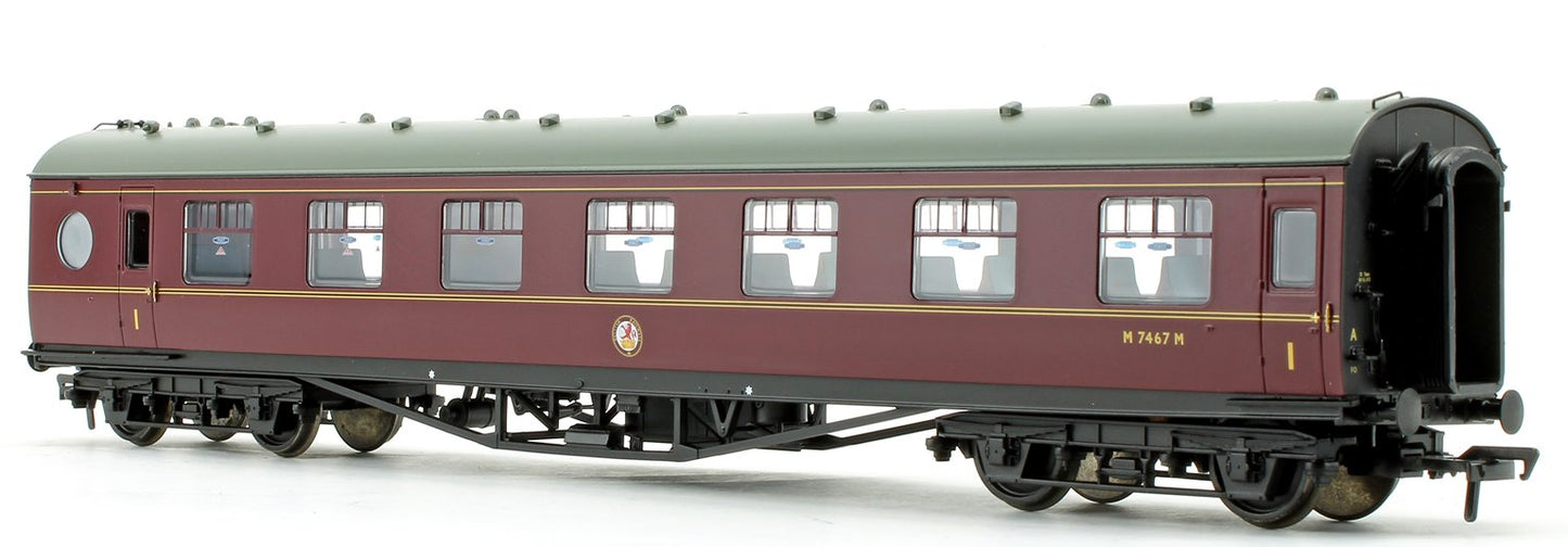 Pre-Owned LMS 60 ft Porthole Open Vestibule BR Maroon Coach M7467M