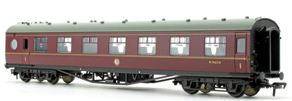 Pre-Owned LMS 60 ft Porthole Open Vestibule BR Maroon Coach M7467M
