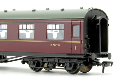 Pre-Owned LMS 60 ft Porthole Open Vestibule BR Maroon Coach M7467M