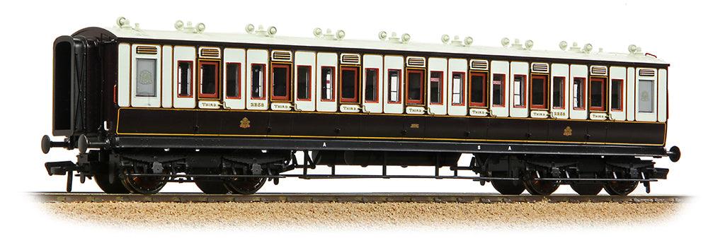 LNWR 50ft Arc Roof Third Corridor LNWR Dark Claret & White No.2358