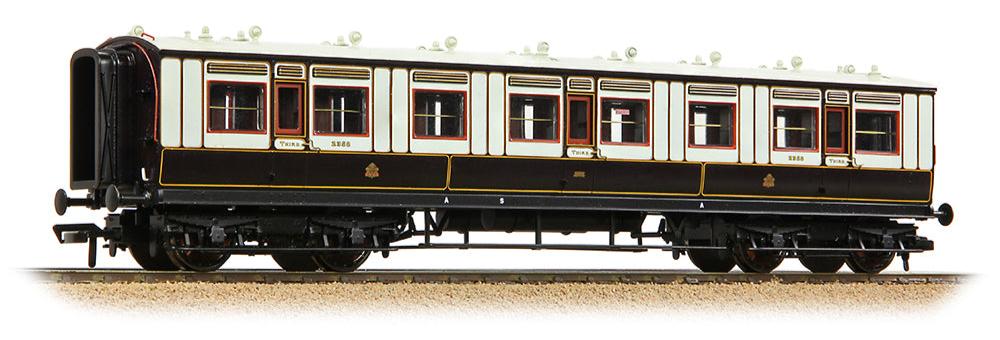 LNWR 50ft Arc Roof Third Corridor LNWR Dark Claret & White No.2358