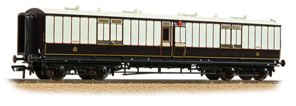 LNWR 50ft Arc Roof Full Brake LNWR Dark Claret & White No.8082