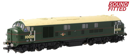 31-995ASF LMS 10001 BR Lined Green (Late Crest) Diesel Locomotive - DCC Sound