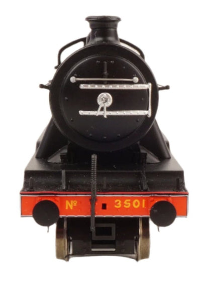 Class O2/2 'Tango' LNER black No. 3501 with low running plate, GN cab and tender