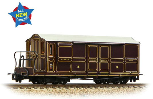 Ffestiniog Railway Curly Roof Van No.1 FR Lined Plum