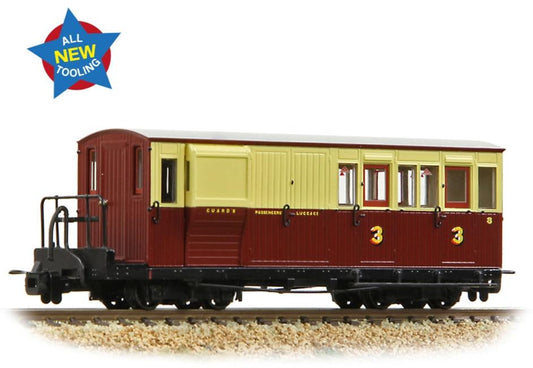 Ffestiniog Railway Brake Third No. 8 Crimson & Cream