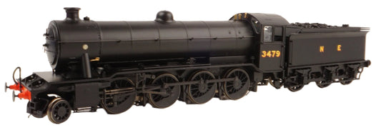 LNER wartime black 02/4 No. 3479 (LNER cab with GN tender)